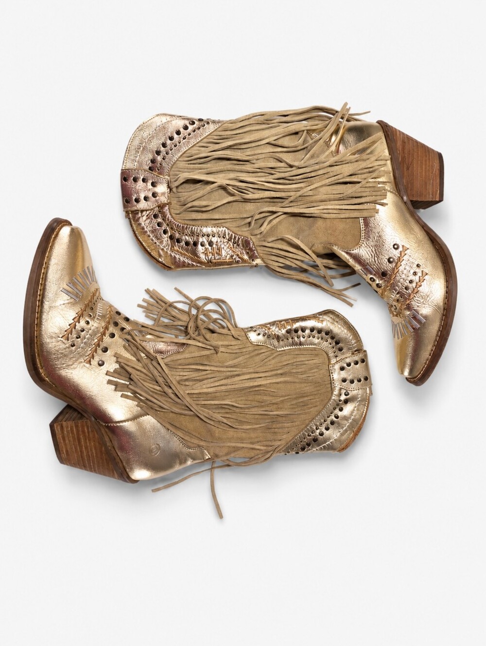 DINGO | Gypsy Studded Fringe Cowboy Boots - Picture 2 of 10